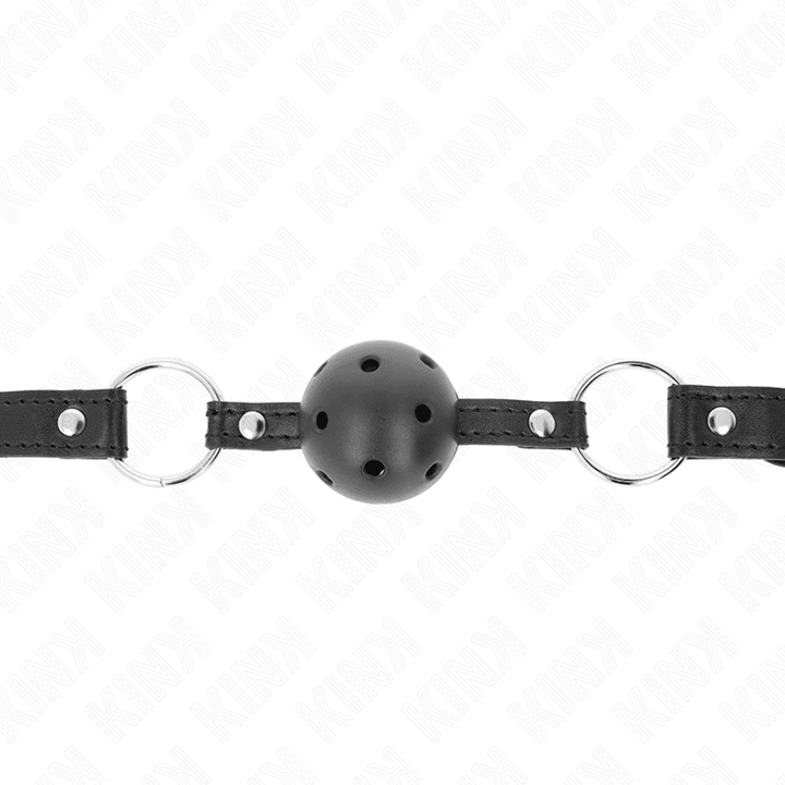 KINK - HOHLHARTER SCHWARZER BALL 4,5 CM GAG MODELL - 63,5 - 2 CM - INTIM SPACE Online Sexshop