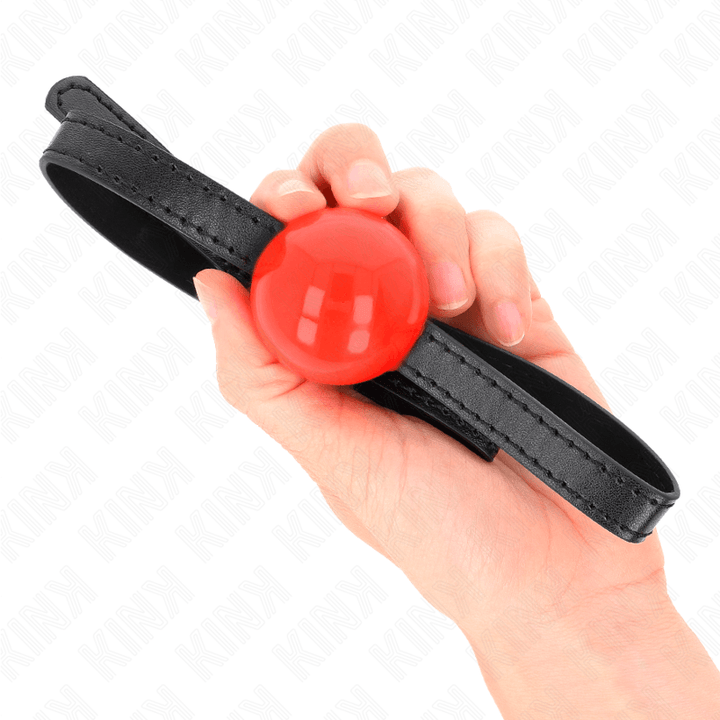 KINK - ROTER EINZELNER FESTER BALL - CM GAG 65 - 1,5 CM - INTIM SPACE Online Sexshop