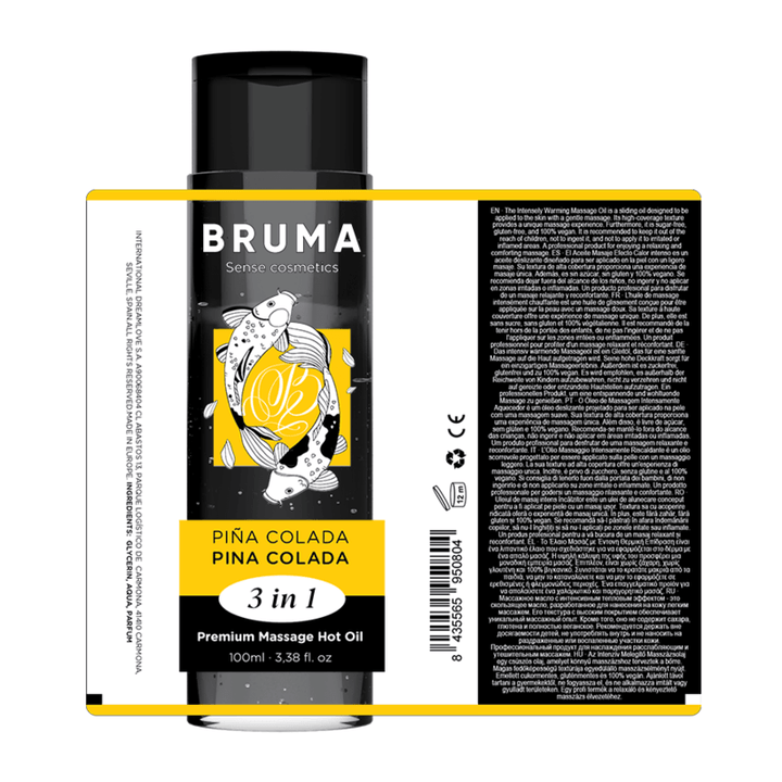 BRUMA - PREMIUM-MASSAGEÖL MIT WÄRMEEFFEKT, PINA COLADA-GESCHMACK - IN - - 100 ML - INTIM SPACE Online Sexshop