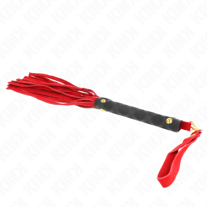 KINK - ROTE WILDLEDER MINI-PEITSCHE 30 CM - INTIM SPACE Online Sexshop