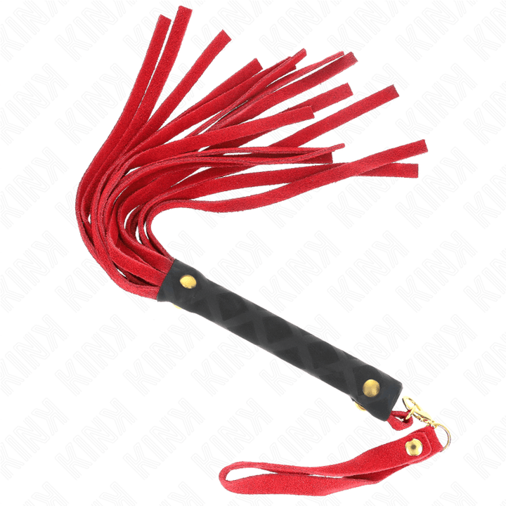 KINK - ROTE WILDLEDER MINI-PEITSCHE 30 CM - INTIM SPACE Online Sexshop