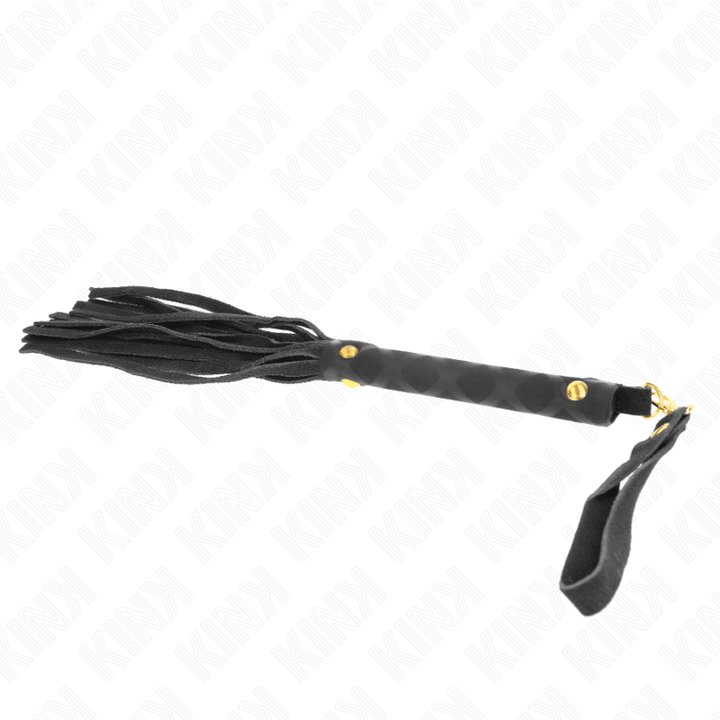 KINK - SCHWARZE WILDLEDER MINI-PEITSCHE 30 CM - INTIM SPACE Online Sexshop