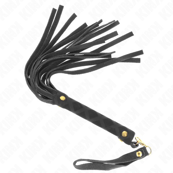 KINK - SCHWARZE WILDLEDER MINI-PEITSCHE 30 CM - INTIM SPACE Online Sexshop