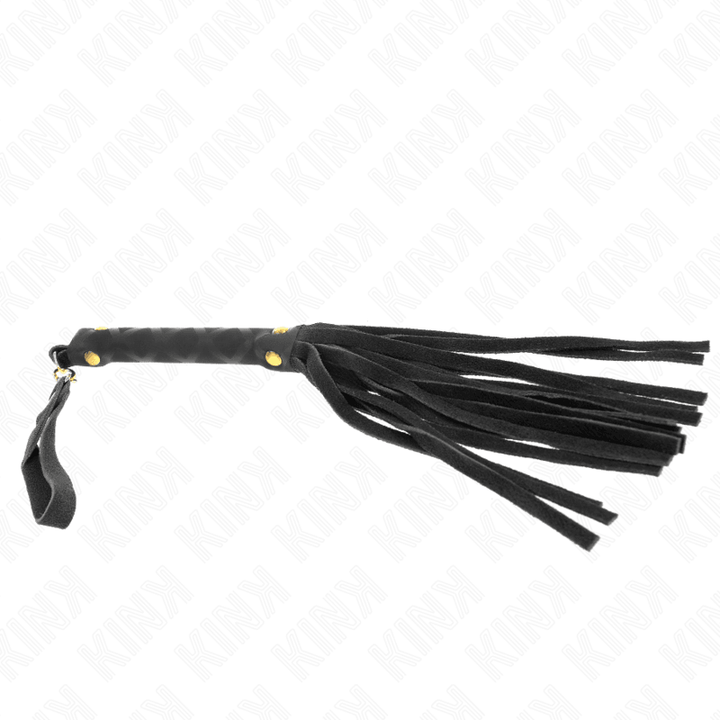 KINK - SCHWARZE WILDLEDER MINI-PEITSCHE 30 CM - INTIM SPACE Online Sexshop