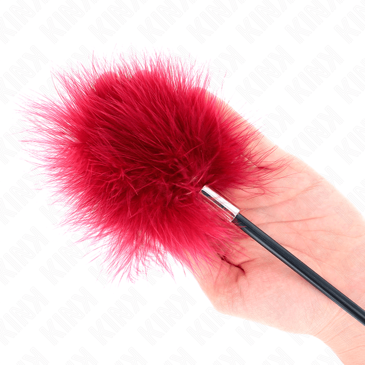 KINK - TICKLE FEATHERS MIT ROSENFÖRMIGEM PADDEL - CM - INTIM SPACE Online Sexshop