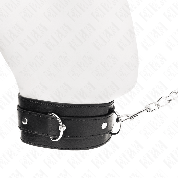 KINK - HALSBAND MIT GÜRTEL 65 CM MIT RIEMEN SCHWARZ 54 - 4,5 CM - INTIM SPACE Online Sexshop