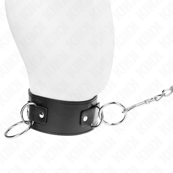 KINK - HALSKETTE MIT LEINE 65 CM - RING MODELL - VERSTELLBAR 36-43 CM - 5 CM - INTIM SPACE Online Sexshop