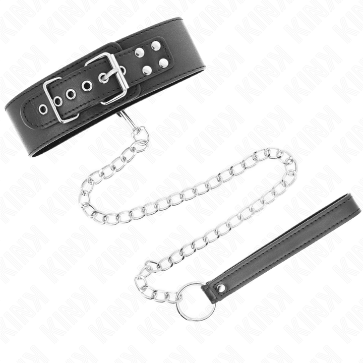 KINK - BASISMODELL HALSBAND MIT LEINE 65 CM MODELL 0 - INTIM SPACE Online Sexshop