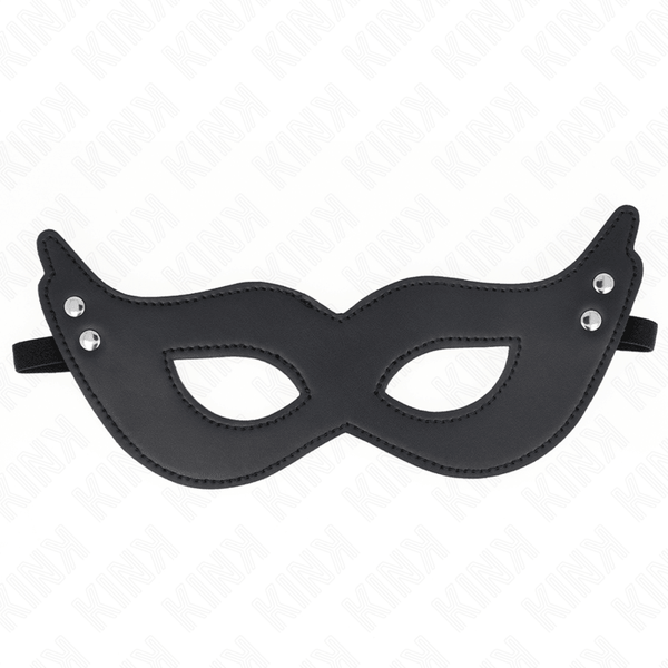 KINK - KUNSTLEDERMASKE MIT NIETEN MODELL - 26 - 8 CM - INTIM SPACE Online Sexshop