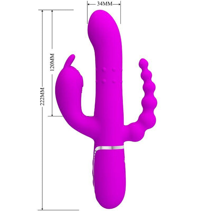 PRETTY LOVE - CAMMY TRIPLE VIBRATOR MULTIFUNKTION - IN - ROSA - INTIM SPACE Online Sexshop