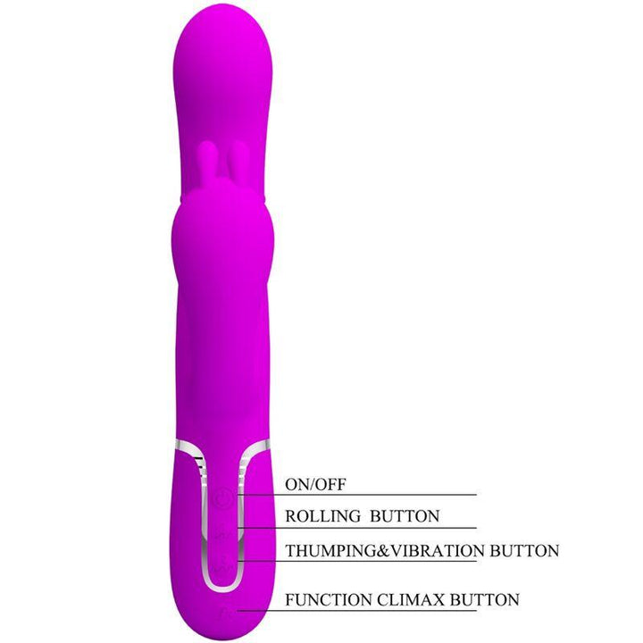 PRETTY LOVE - CAMMY TRIPLE VIBRATOR MULTIFUNKTION - IN - ROSA - INTIM SPACE Online Sexshop