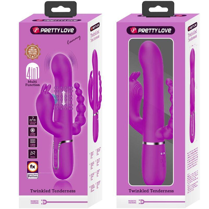 PRETTY LOVE - CAMMY TRIPLE VIBRATOR MULTIFUNKTION - IN - ROSA - INTIM SPACE Online Sexshop