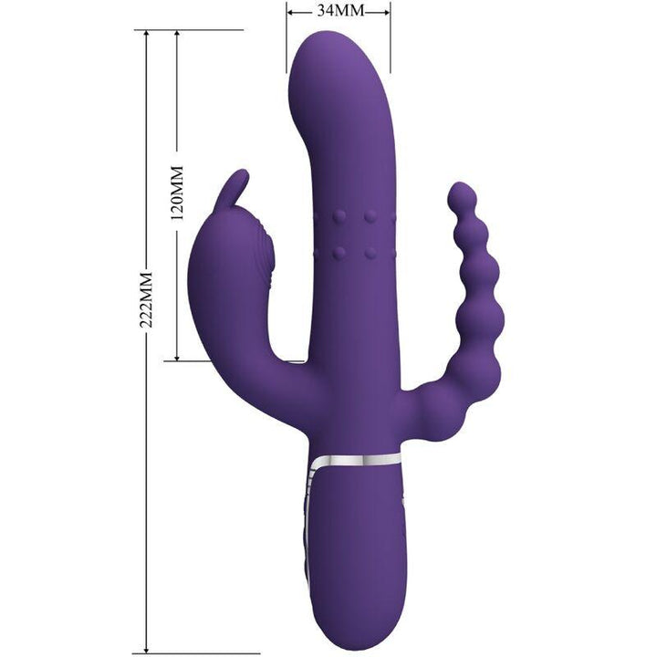 PRETTY LOVE - CAMMY TRIPLE VIBRATOR MULTIFUNKTION - IN - LILA - INTIM SPACE Online Sexshop