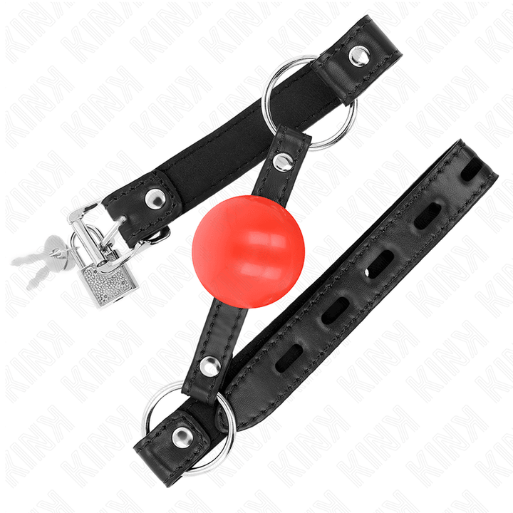 KINK - ROTER TPE-BALL - CM KNEBEL 60 - 2 CM - INTIM SPACE Online Sexshop