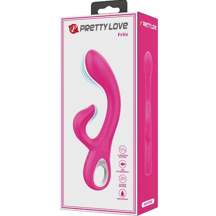 PRETTY LOVE - FRITZ RABBIT VIBRATOR 12 VIBRATIONEN ROSA - INTIM SPACE Online Sexshop