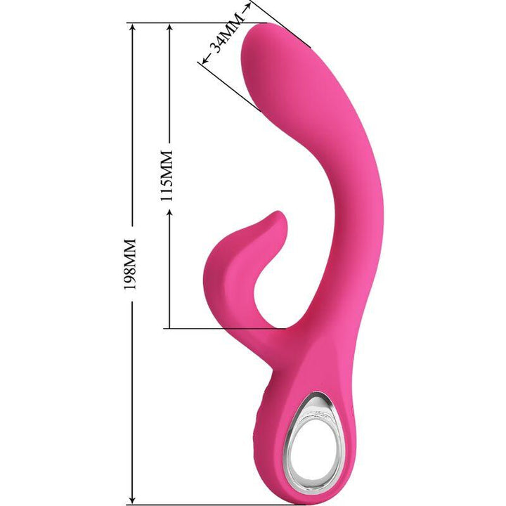 PRETTY LOVE - FRITZ RABBIT VIBRATOR 12 VIBRATIONEN ROSA - INTIM SPACE Online Sexshop