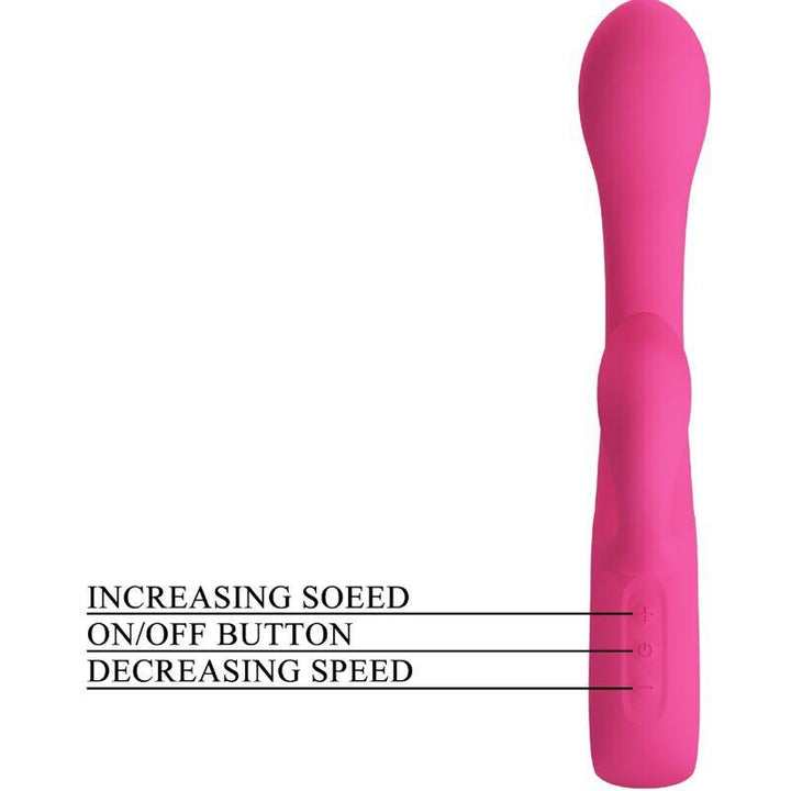 PRETTY LOVE - FRITZ RABBIT VIBRATOR 12 VIBRATIONEN ROSA - INTIM SPACE Online Sexshop