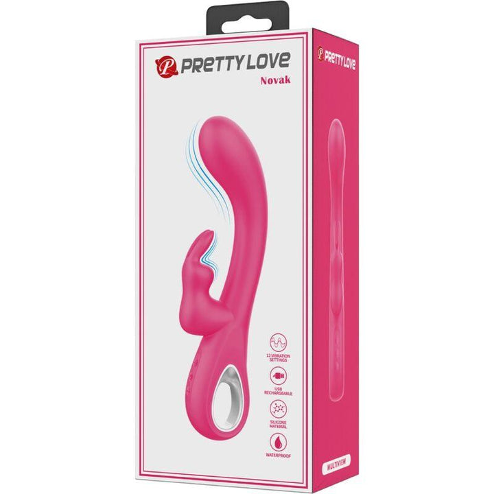 PRETTY LOVE - NOVAK RABBIT VIBRATOR 12 VIBRATIONEN ROSA - INTIM SPACE Online Sexshop