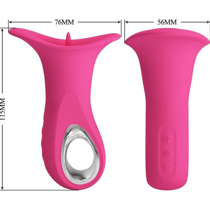 PRETTY LOVE - CLYDE ORALVIBRATOR VIBRIERENDE ZUNGE 12 VIBRATIONEN ROSA - INTIM SPACE Online Sexshop