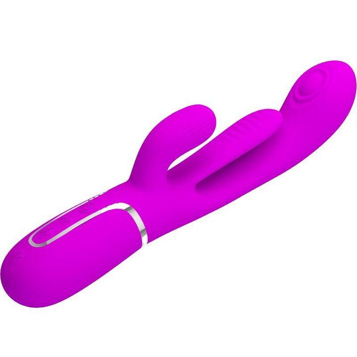 PRETTY LOVE - SHANIA TRIPLE RABBIT VIBRATOR MULTIFUNKTIONS-ROSA - INTIM SPACE Online Sexshop