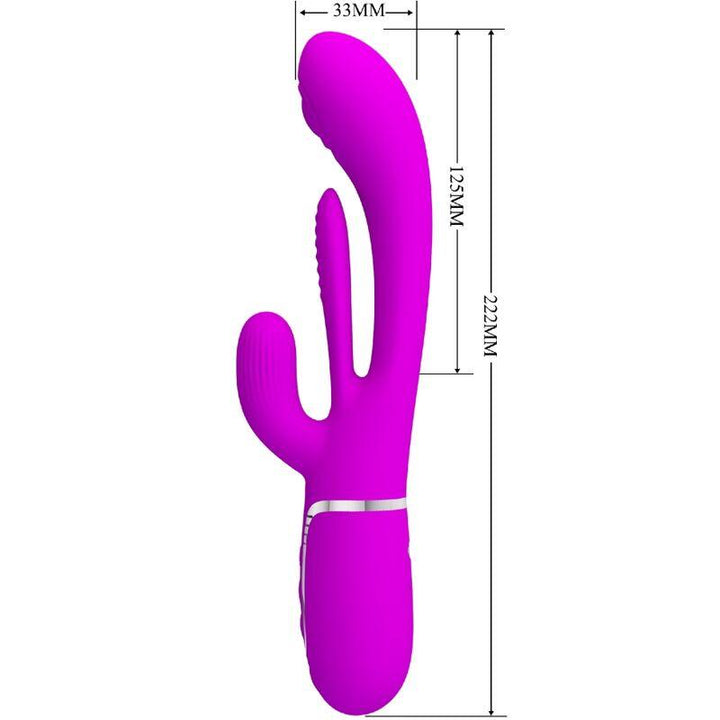 PRETTY LOVE - SHANIA TRIPLE RABBIT VIBRATOR MULTIFUNKTIONS-ROSA - INTIM SPACE Online Sexshop