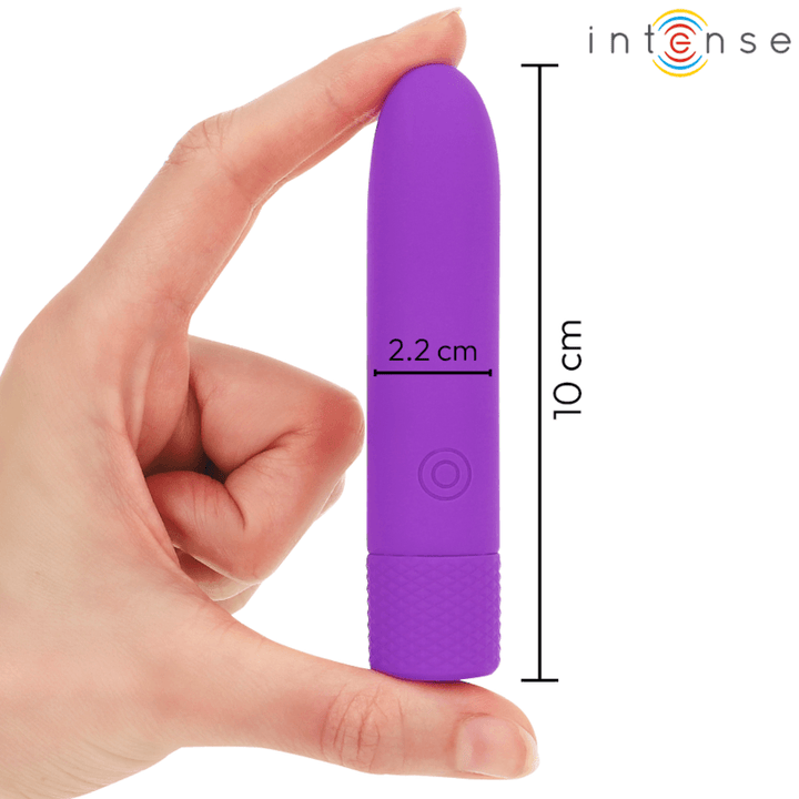 INTENSE - SYMONE USB WIEDERAUFLADBARER VIBRIERENDER BULLET - VIBRATIONEN LILA 10 - 2,2 CM - INTIM SPACE Online Sexshop