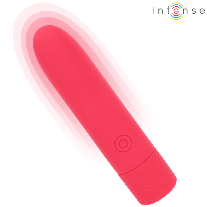 INTENSE - SYMONE USB WIEDERAUFLADBARER VIBRIERENDER BULLET - VIBRATIONEN ROT 10 - 2,2 CM - INTIM SPACE Online Sexshop