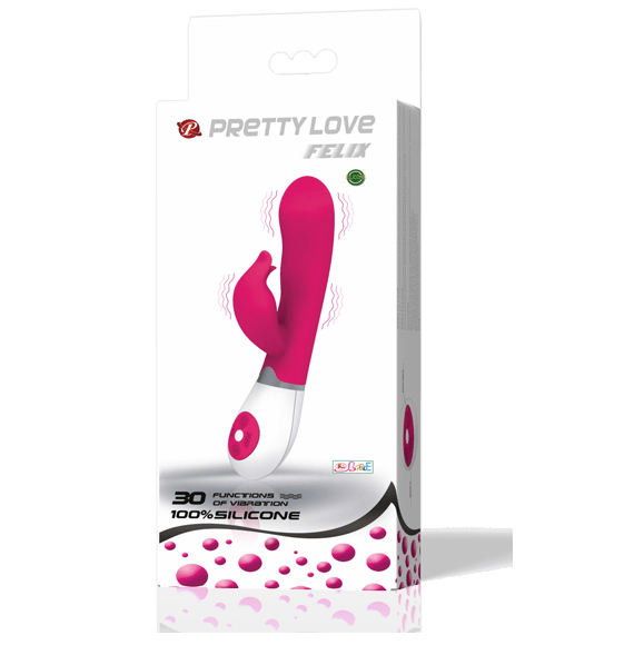 PRETTY LOVE - FLIRTATION VIBRATOR MIT FELIX-STIMULATOR - INTIM SPACE Online Sexshop