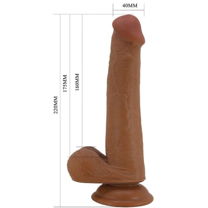 PRETTY LOVE - GROSSER REALISTISCHER DILDO 22 CM BRAUN - INTIM SPACE Online Sexshop