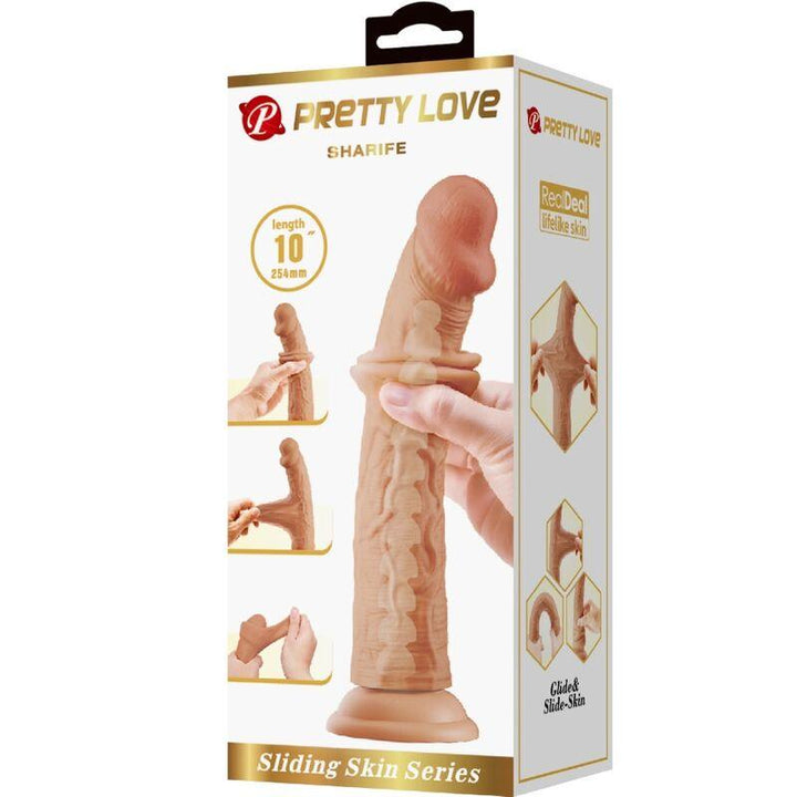 PRETTY LOVE - SHARIFE REALISTISCHER DILDO 25 CM FLEISCH - INTIM SPACE Online Sexshop