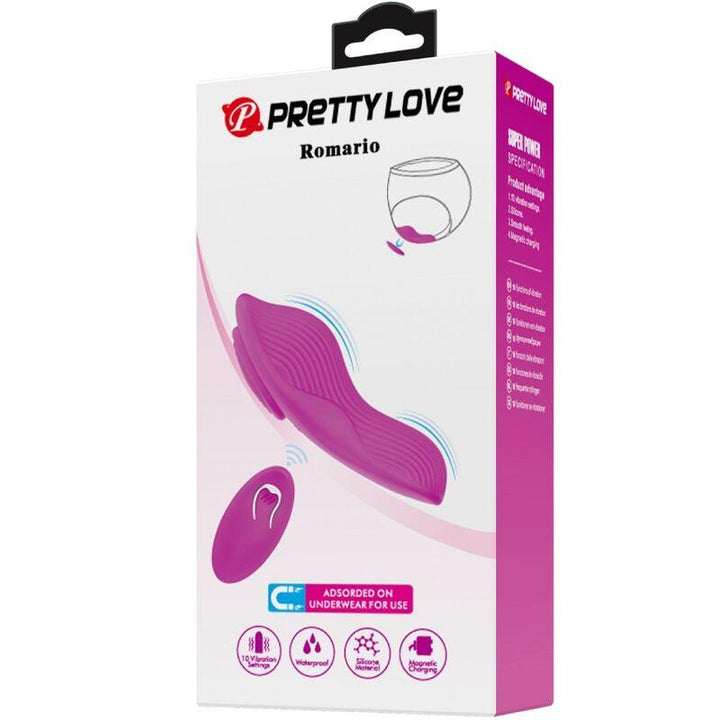 PRETTY LOVE - ROMARIO AUFLEGBARER KLITORIS-STIMULATOR MIT FERNBEDIENUNG ROSA - INTIM SPACE Online Sexshop