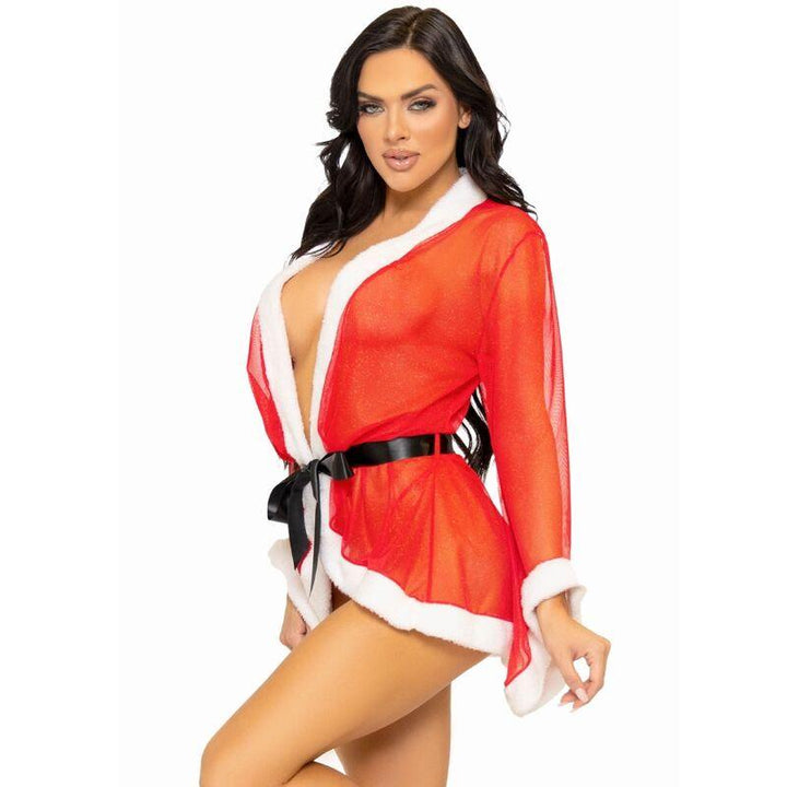 LEG AVENUE - SEXY WEIHNACHTS-DESSOUS-KOSTÜM SANTA ROT M/L - INTIM SPACE Online Sexshop