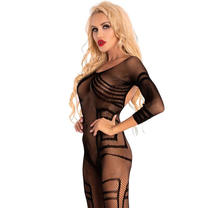 LIVCO CORSETTI FASHION - MELISENDA CF 1709 BADEMANTEL - HEMD - STRING SCHWARZ S - INTIM SPACE Online Sexshop