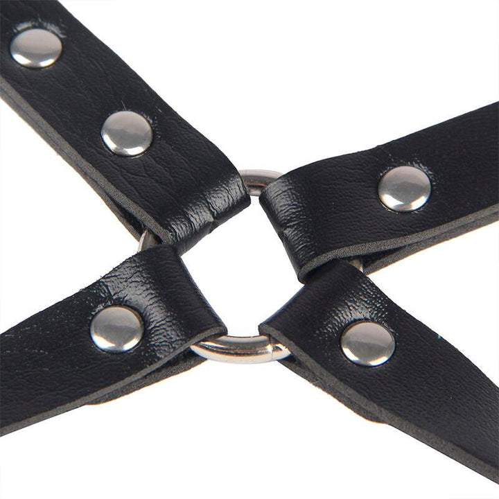 SUBBLIME - 953690 HANDSCHELLEN MIT BONDAGE-GÜRTEL SCHWARZ EINE GRÖSSE - INTIM SPACE Online Sexshop