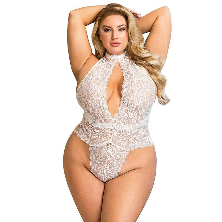 SUBBLIME - 953850 SPITZEN-BODYSUIT WEISS S/M - INTIM SPACE Online Sexshop