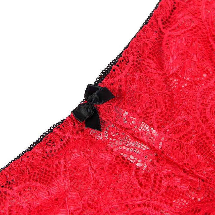 SUBBLIME - 953904 NACHTHEMD - HÖSCHEN AUS SEIDE UND SPITZE ROT L/XL - INTIM SPACE Online Sexshop