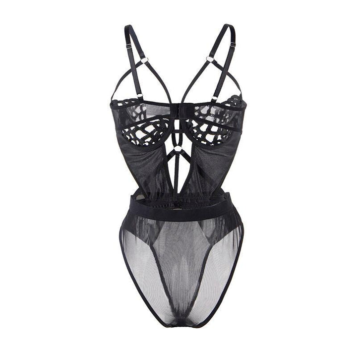 SUBBLIME - 954055 SEXY SPITZEN-BODY SCHWARZ S/M - INTIM SPACE Online Sexshop