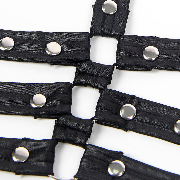 SUBBLIME - 954413 BONDAGE-BODY AUS LEDER SCHWARZ L/XL - INTIM SPACE Online Sexshop