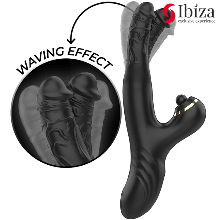 IBIZA - ZWEI DRACHEN DOPPELVIBRATOR SCHWARZ - INTIM SPACE Online Sexshop