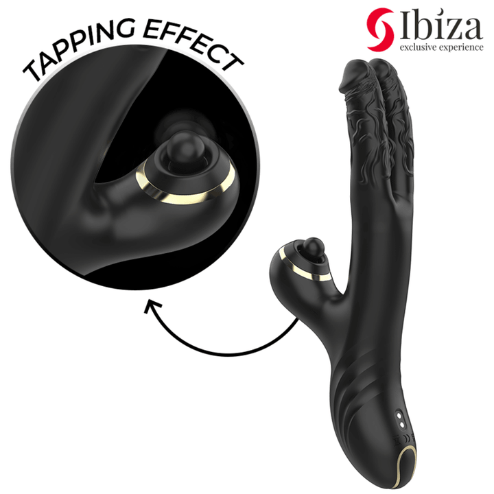 IBIZA - ZWEI DRACHEN DOPPELVIBRATOR SCHWARZ - INTIM SPACE Online Sexshop