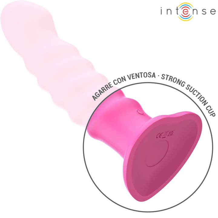 INTENSE - CINDY VIBRATOR GRÖSSE - SPIRALDESIGN 10 VIBRATIONEN ROSA FERNBEDIENUNG - INTIM SPACE Online Sexshop