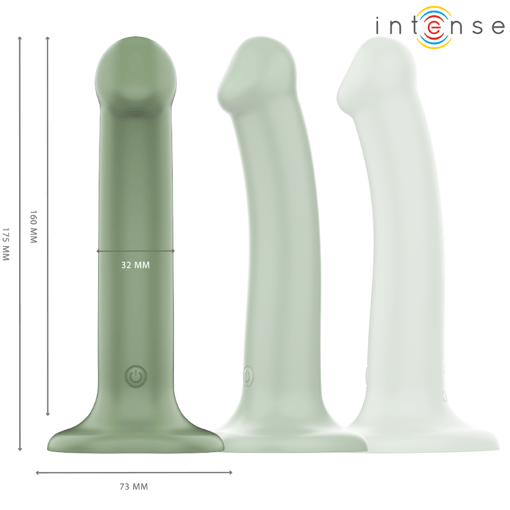 INTENSE - BECCA VIBRATOR MIT SAUGNÄPFEN 10 VIBRATIONEN GRÜN FERNBEDIENUNG - INTIM SPACE Online Sexshop