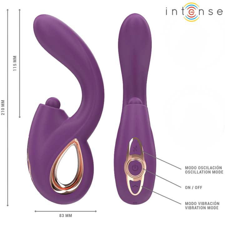 INTENSE - LALI MULTIFUNKTIONS-G-SPOT-VIBRATOR TAPPING - STOSS - VIBRATION LILA - INTIM SPACE Online Sexshop