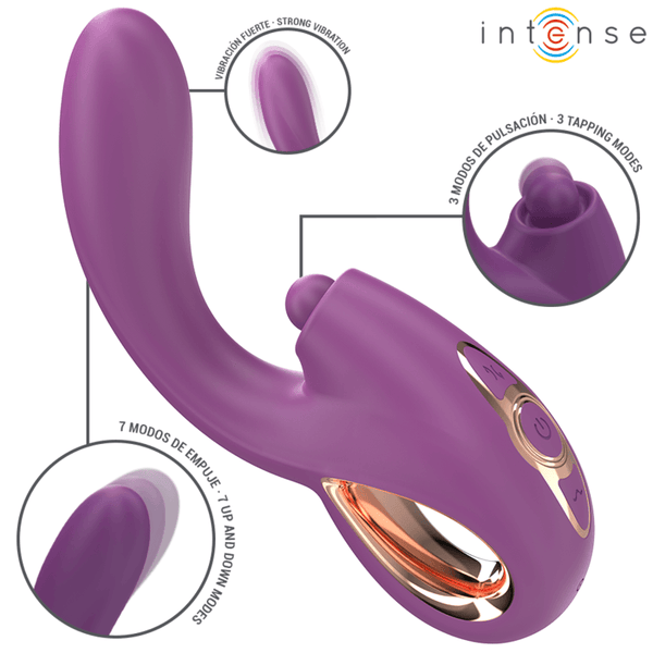 INTENSE - LALI MULTIFUNKTIONS-G-SPOT-VIBRATOR TAPPING - STOSS - VIBRATION LILA - INTIM SPACE Online Sexshop