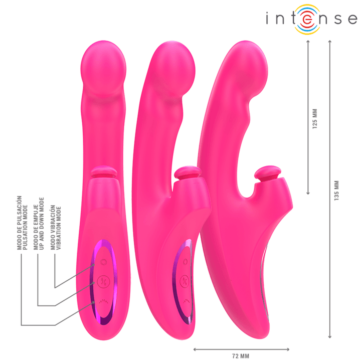 INTENSE - EMI VIBRATOR 13,5 CM MULTIFUNKTION - IN - 10 VIBRATIONEN ROSA - INTIM SPACE Online Sexshop