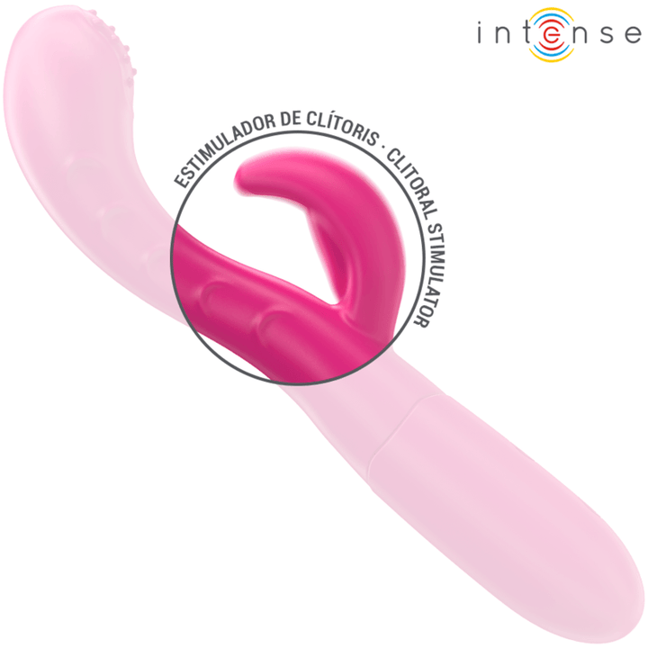 INTENSE - AMARA VIBRATOR MIT STIMULIERENDER ZUNGE 10 VIBRATIONEN ROSA - INTIM SPACE Online Sexshop