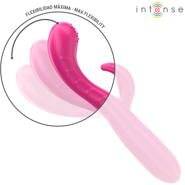 INTENSE - AMARA VIBRATOR MIT STIMULIERENDER ZUNGE 10 VIBRATIONEN ROSA - INTIM SPACE Online Sexshop