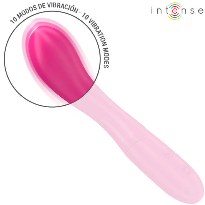 INTENSE - LISETTE VIBRATOR 19 CM FLEXIBEL 10 VIBRATIONEN ROSA - INTIM SPACE Online Sexshop