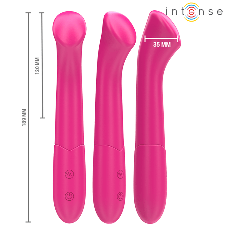 INTENSE - PATY VIBRATOR 19 CM FLEXIBEL 10 VIBRATIONEN MODELL - ROSA - INTIM SPACE Online Sexshop