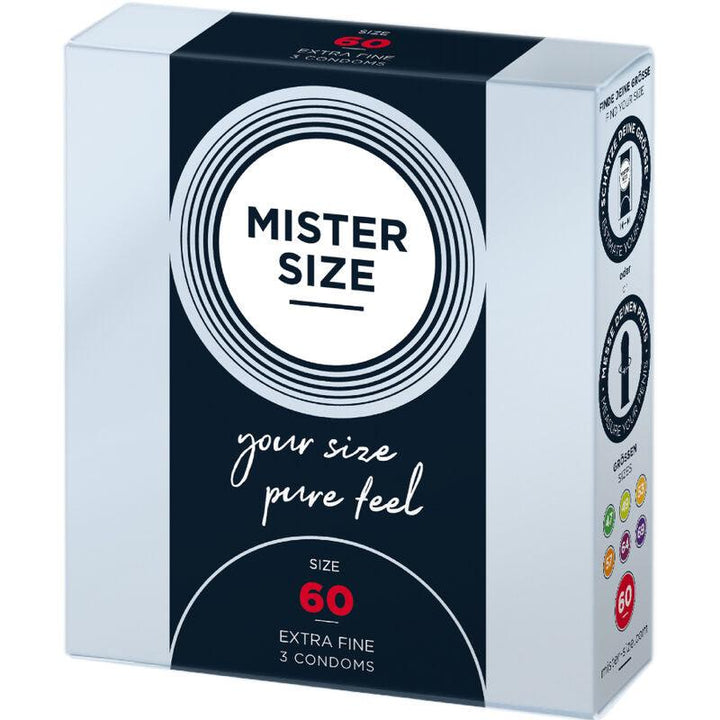 MISTER SIZE - KONDOMGRÖSSE XL 60 MM (3 EINHEITEN) - INTIM SPACE Online Sexshop